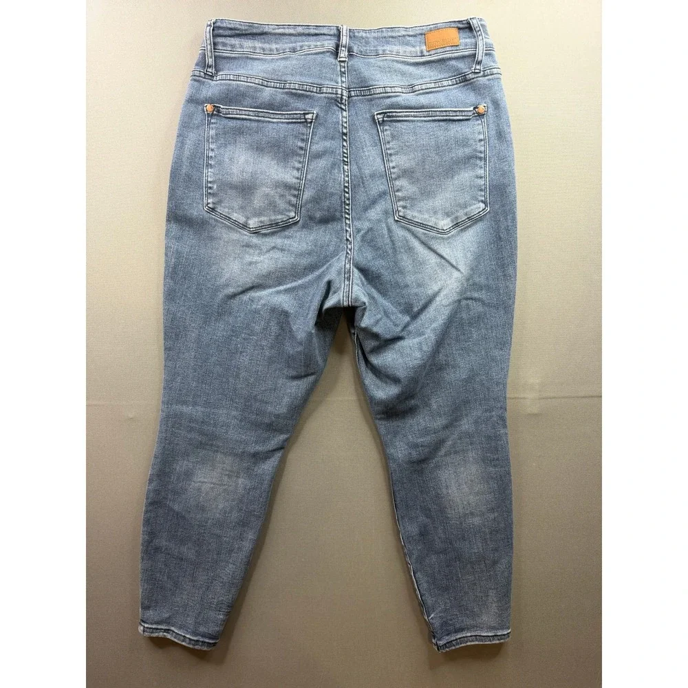 Judy Blue Skinny Jeans Womens Blue High‎ Rise Stretch 33x27